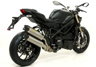 Arrow Race Tech Aluminium Carbon Endcap Set Ducati Streetfighter 848 2012-2015